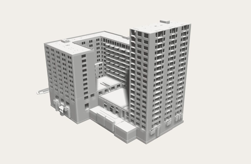 3D Modell des Gebäudes
